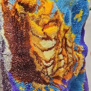 Colorful Abstract Textured Rug
